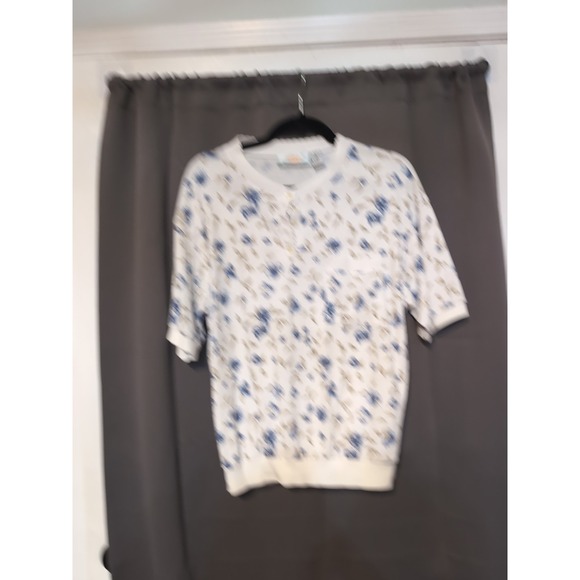 Coral‎ Bay Women's Large Golf Polo, Short Sleeve, Vintage Scalloped Collar Shirt - Picture 1 of 8